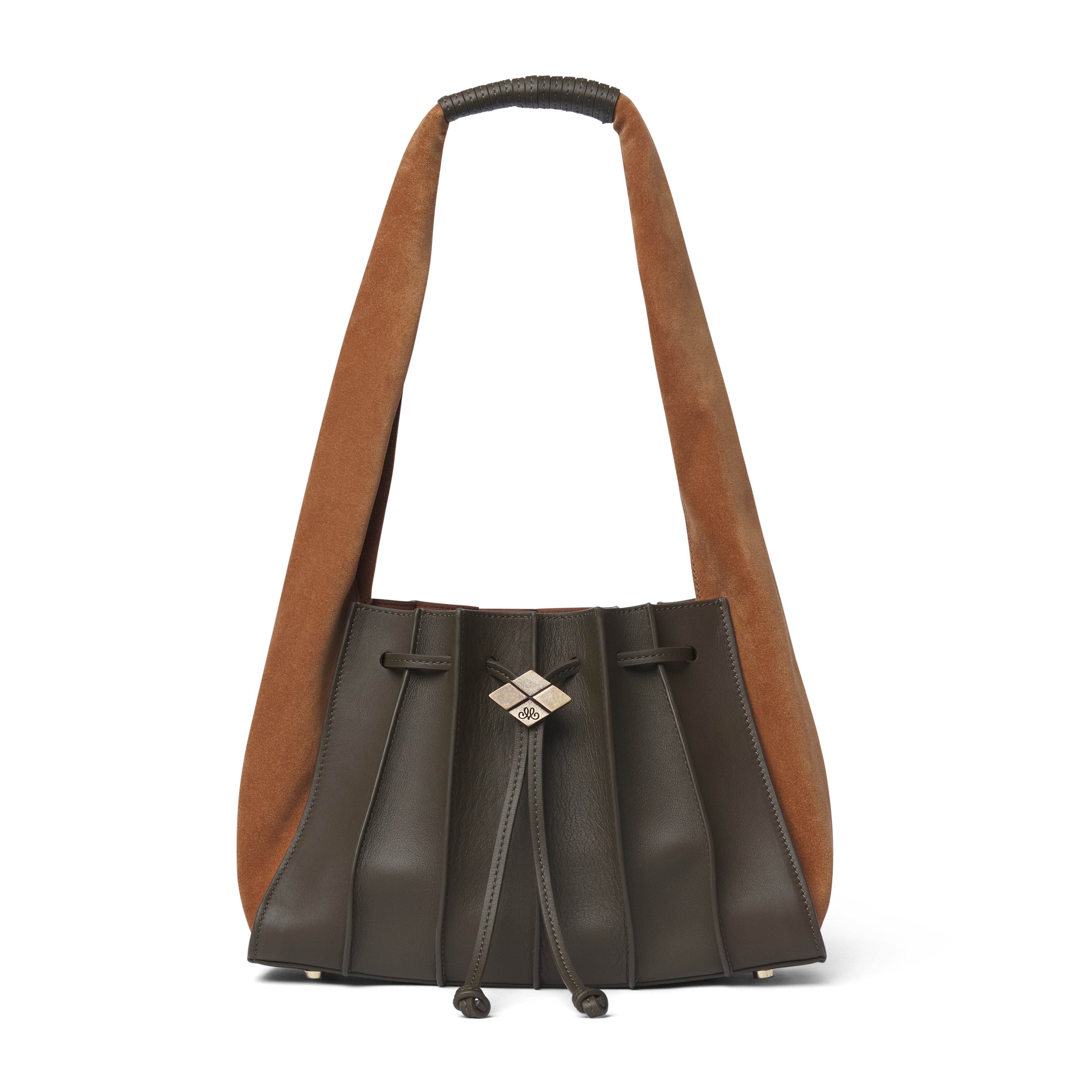 Bolso Tablao Mini Dust Glaze de piel de vacuno artesanal tipo saco con cordón ajustable – Maese Place