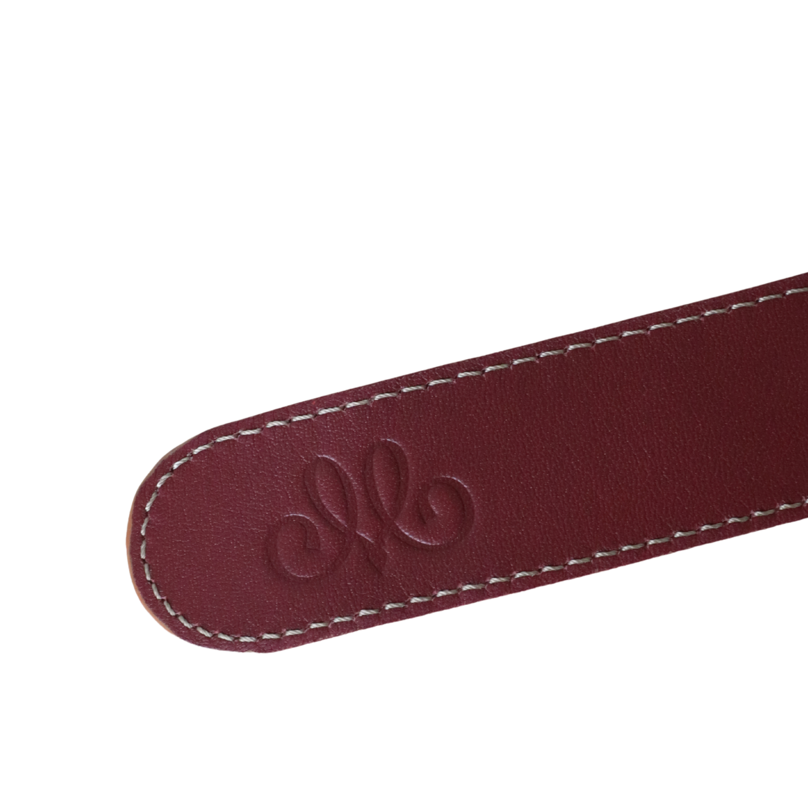 Ceinture grenat et caramel