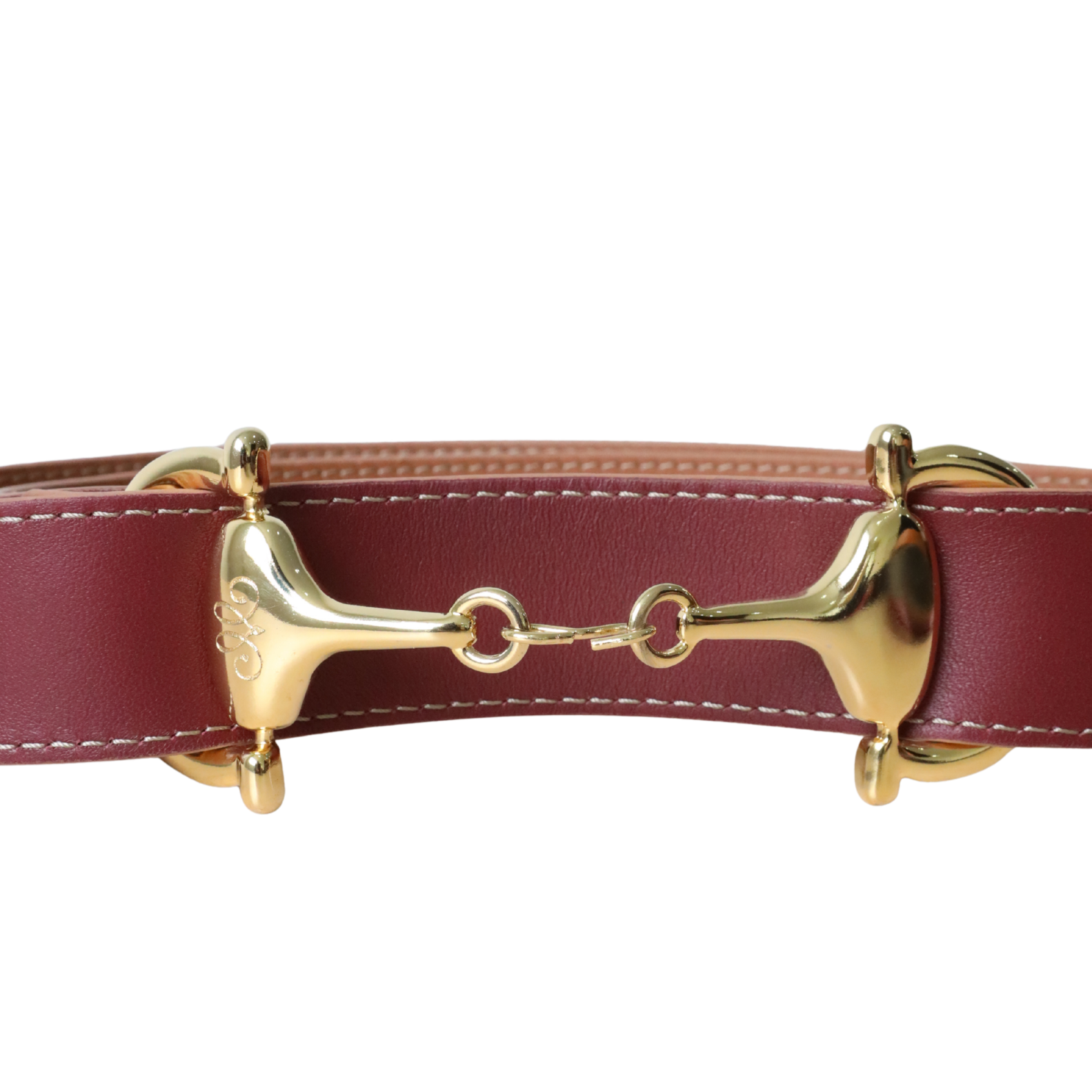 Ceinture grenat et caramel