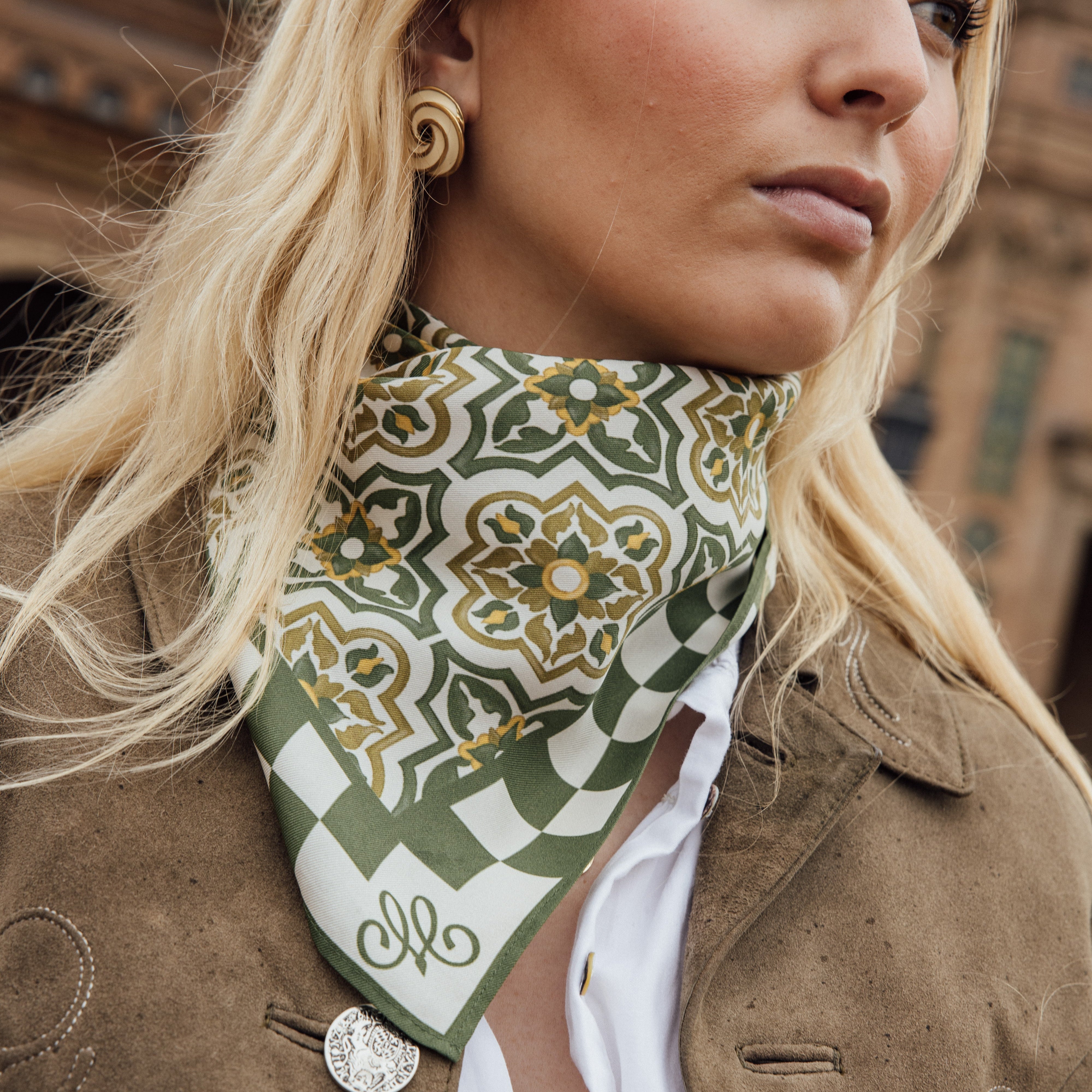 Seville Green Handkerchief