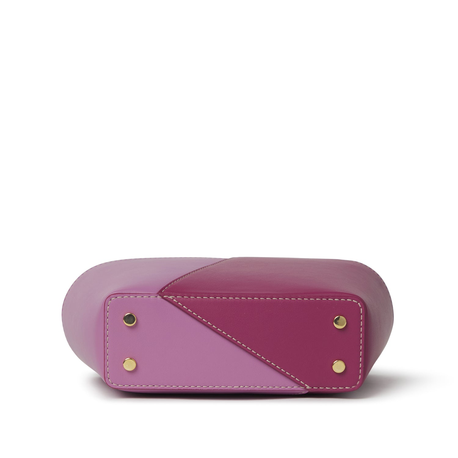 Bolso RODA DEGAS  de piel con asa reversible y contraste de dos tonos, Made in Spain.