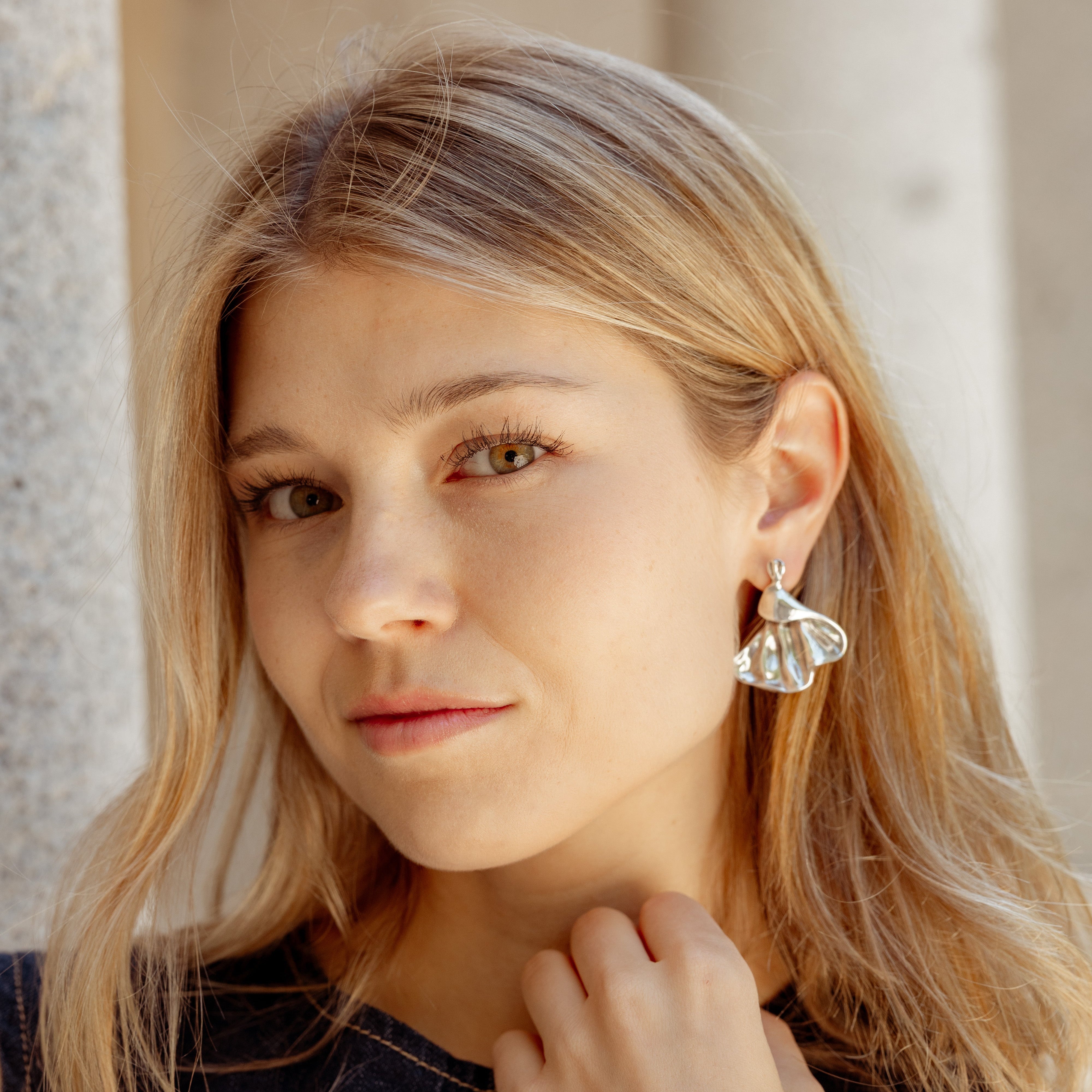 Pendientes Capote Plata