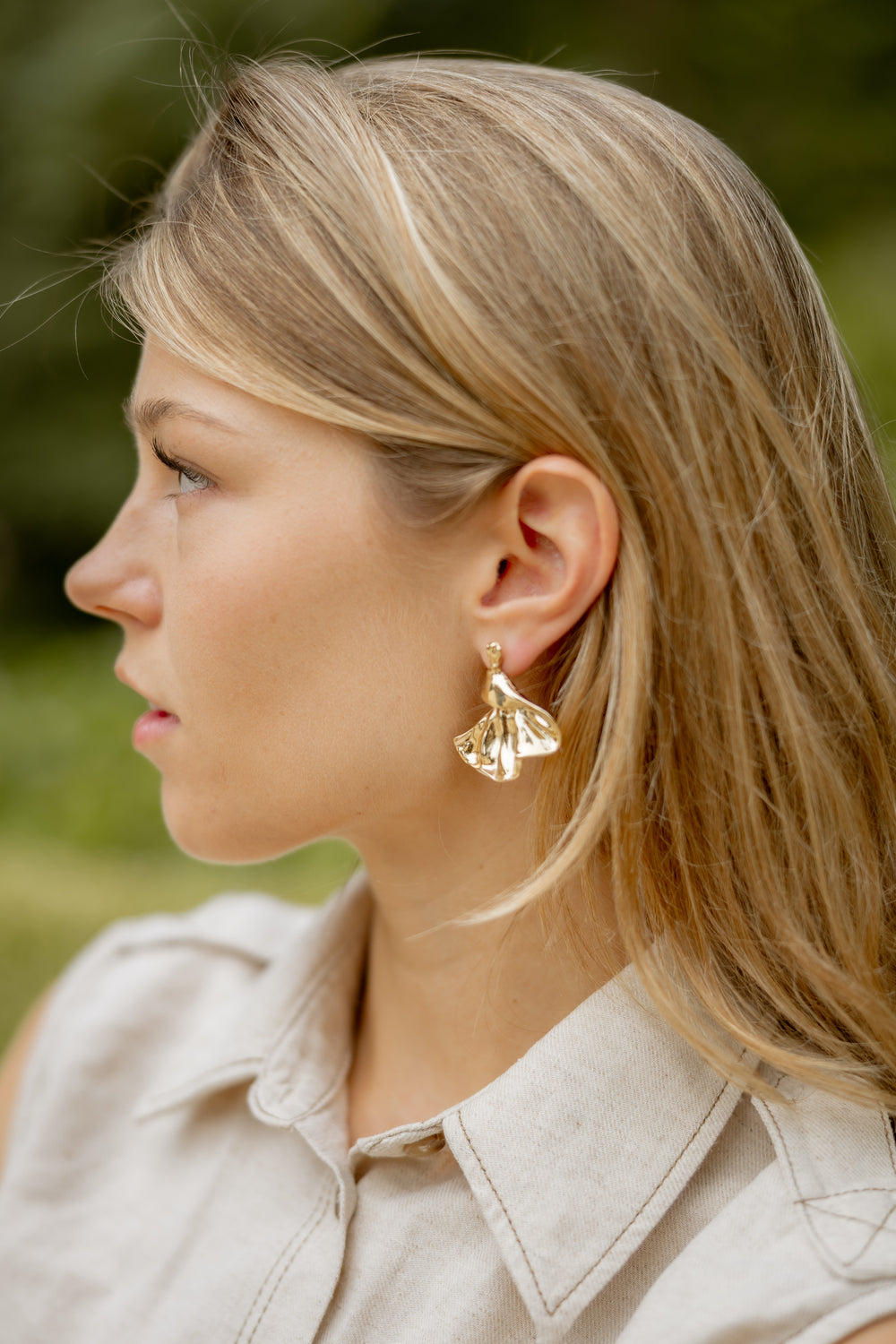 Pendientes Capote Oro