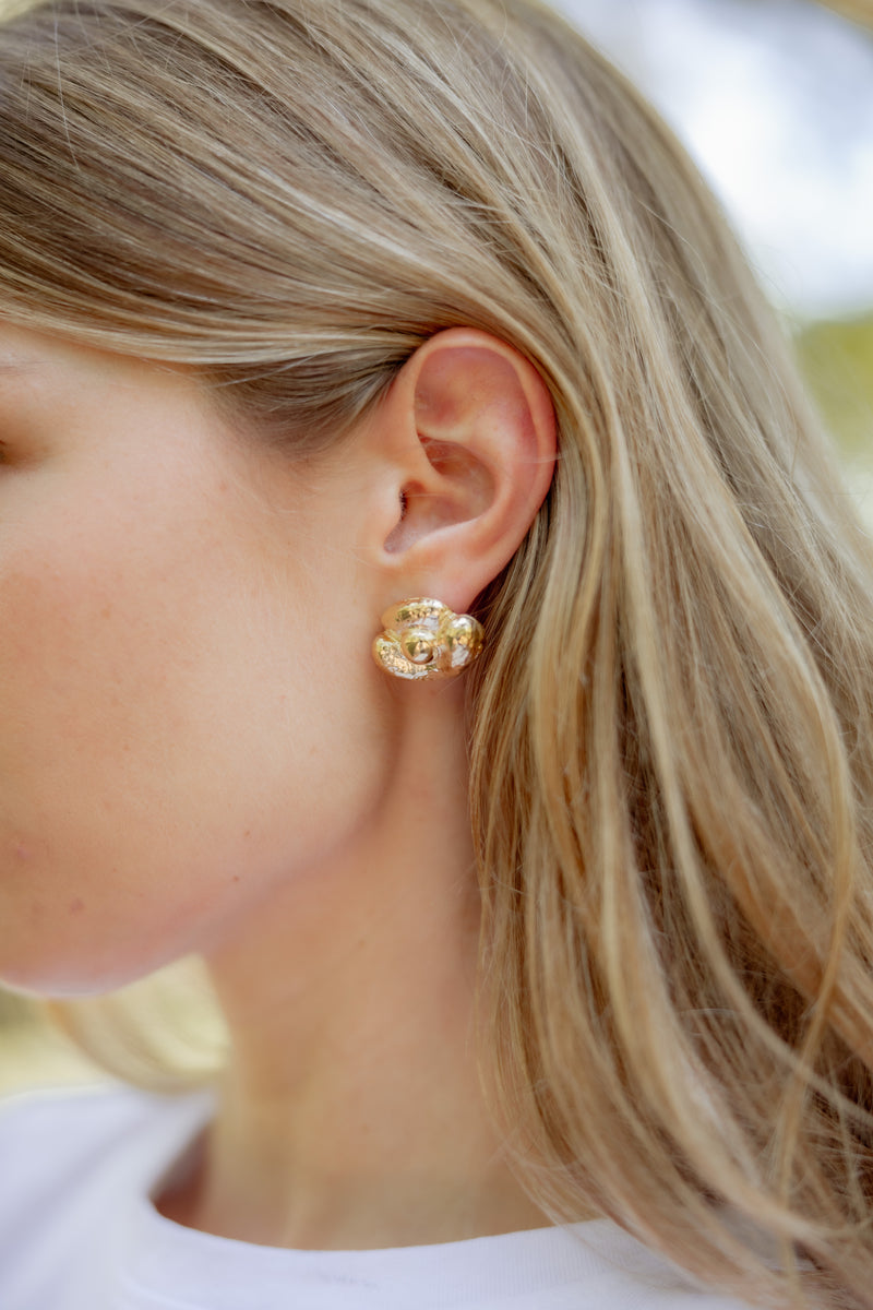 Pendientes Montera Oro detalle