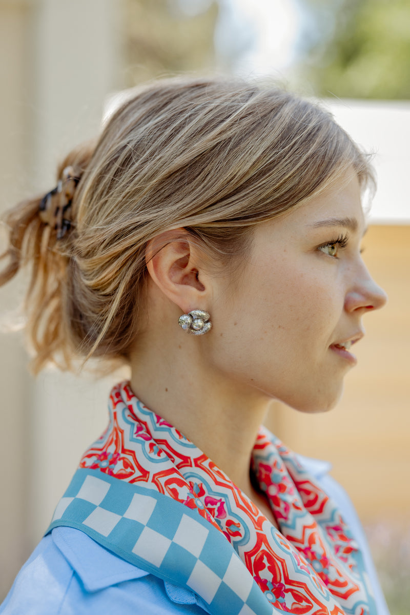 Pendientes Montera Plata detalle